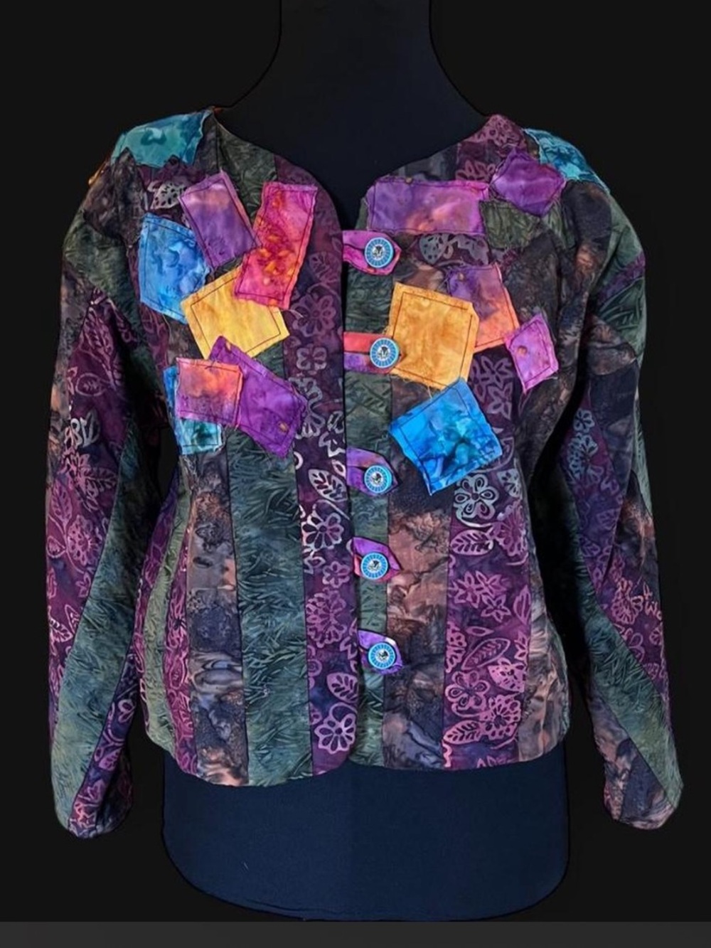 Handmaid Patchwork Batik Jacket Medium